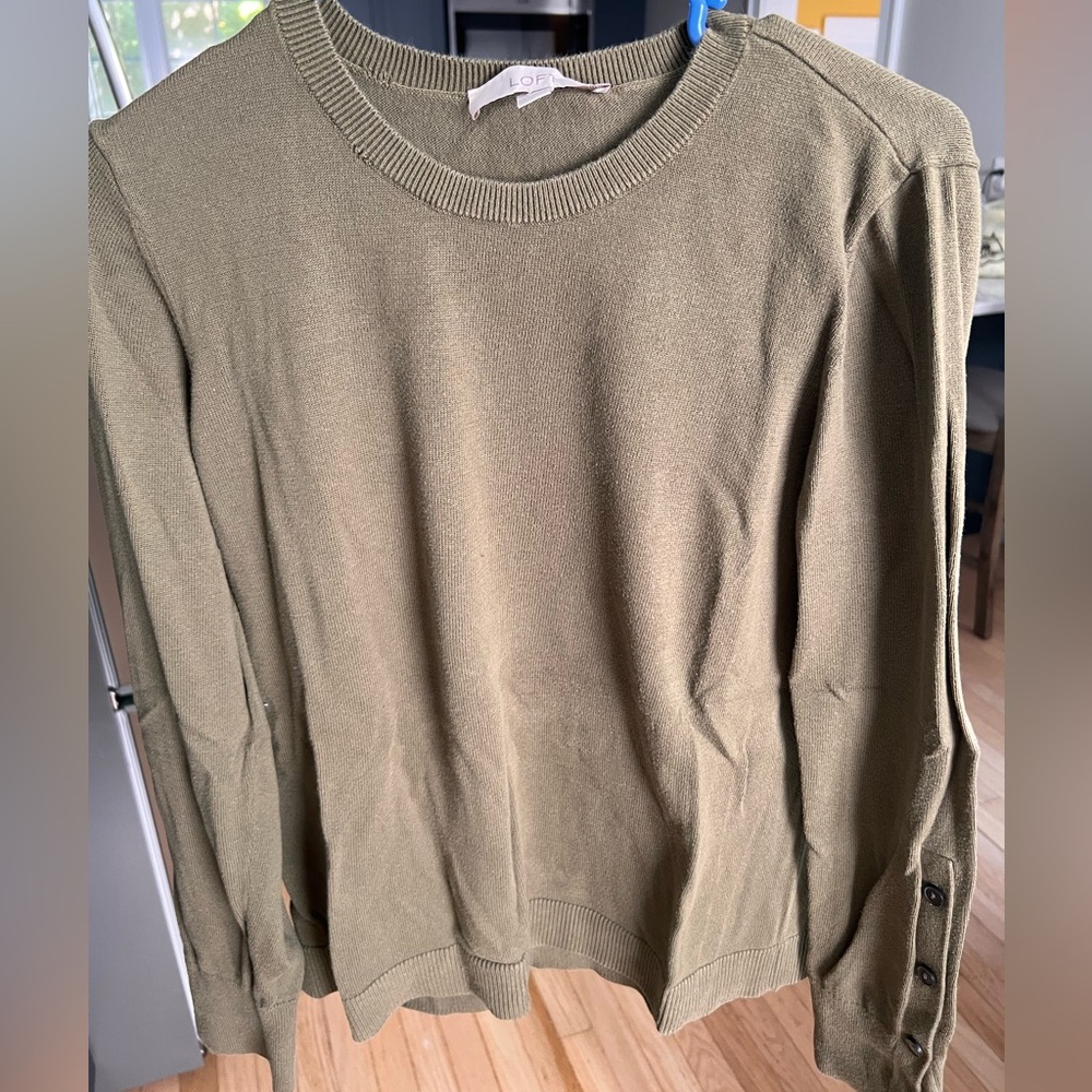 LOFT Sweater Olive Green